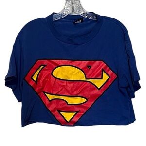 Warner Bros. Red and Yellow Superman Logo Tee